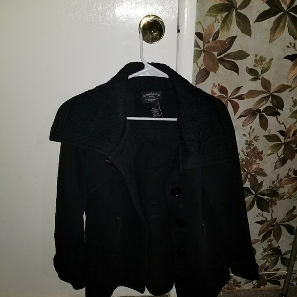 Black button up coat - Picture 1 of 1